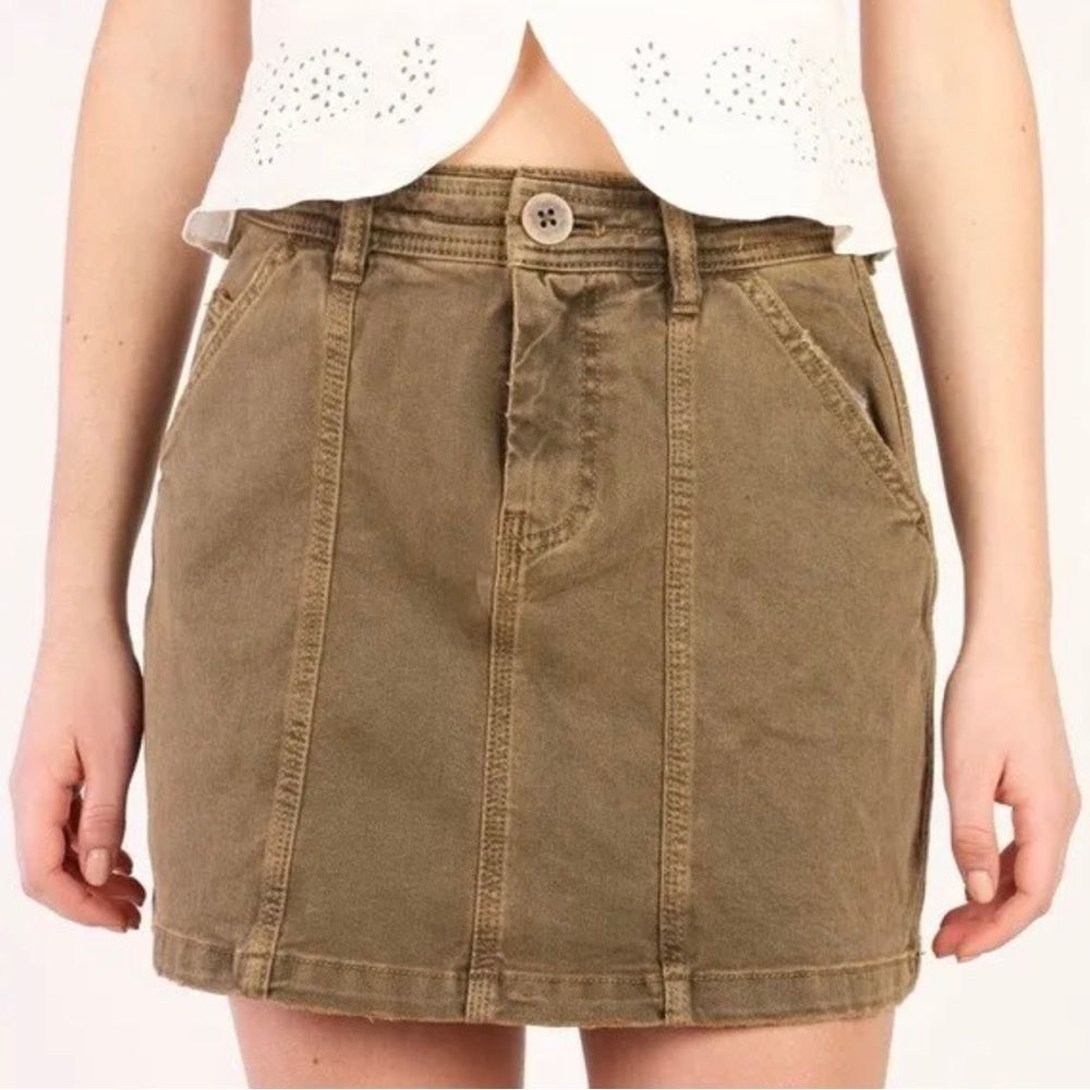 We The Free Lennox Seamed A-Line Mini Skirt Size 30 Free People New NWOT